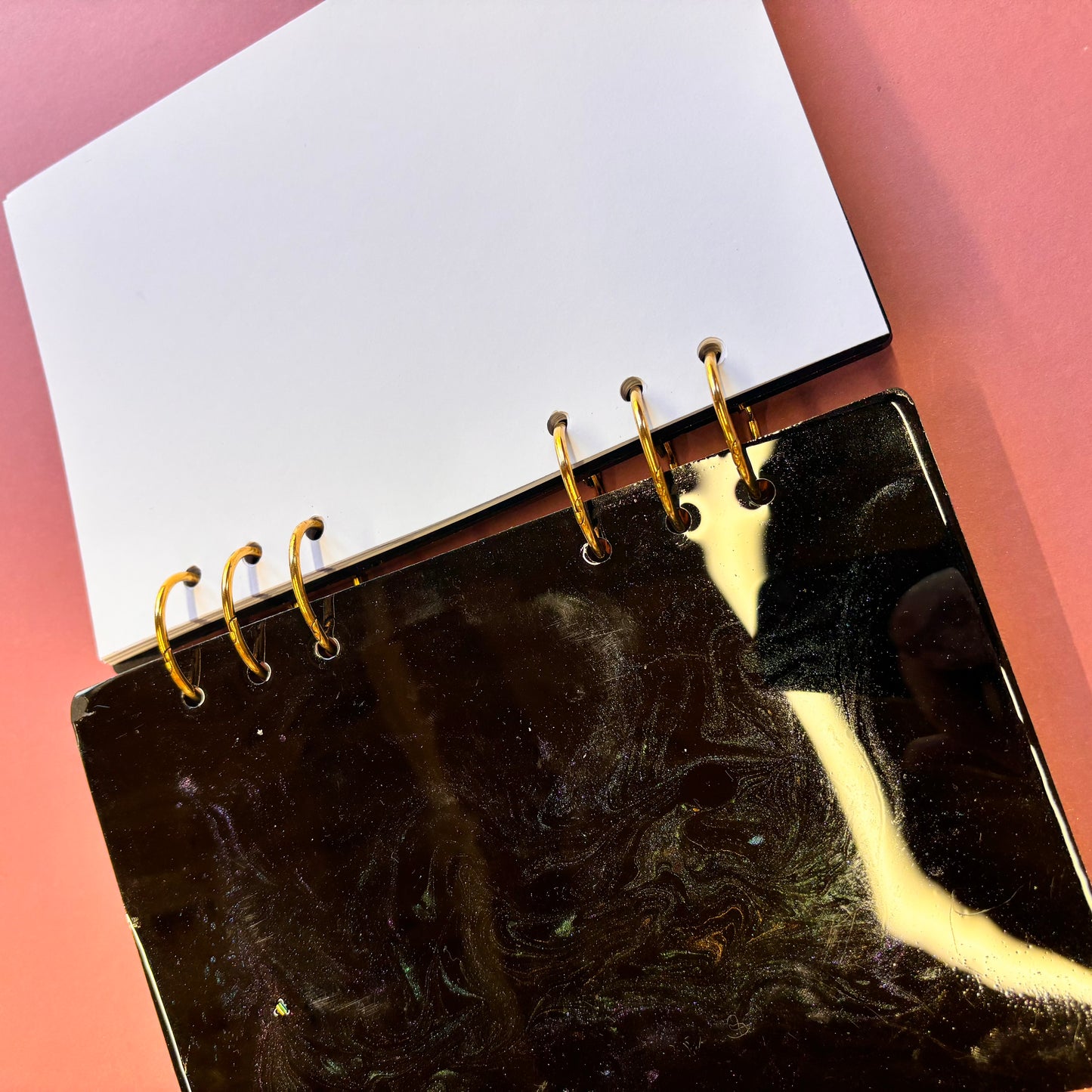 Blue and Purple Resin Dragon Eye A5 Blank Note Book