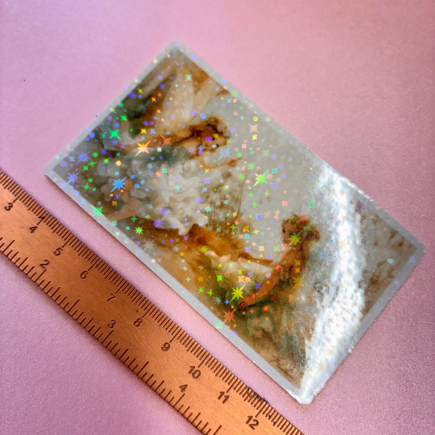 Enchanted Fairies Sisters Die Cut Sticker in Holographic
