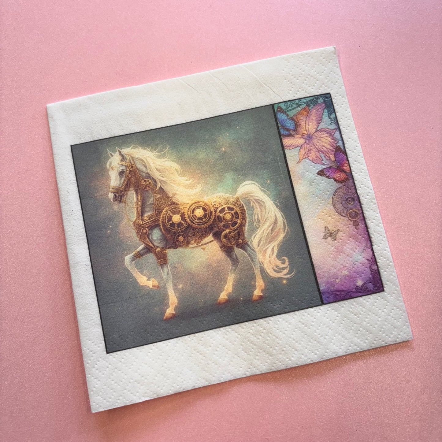 Victorian Steampunk 8pcs Napkins by Shiny Creation