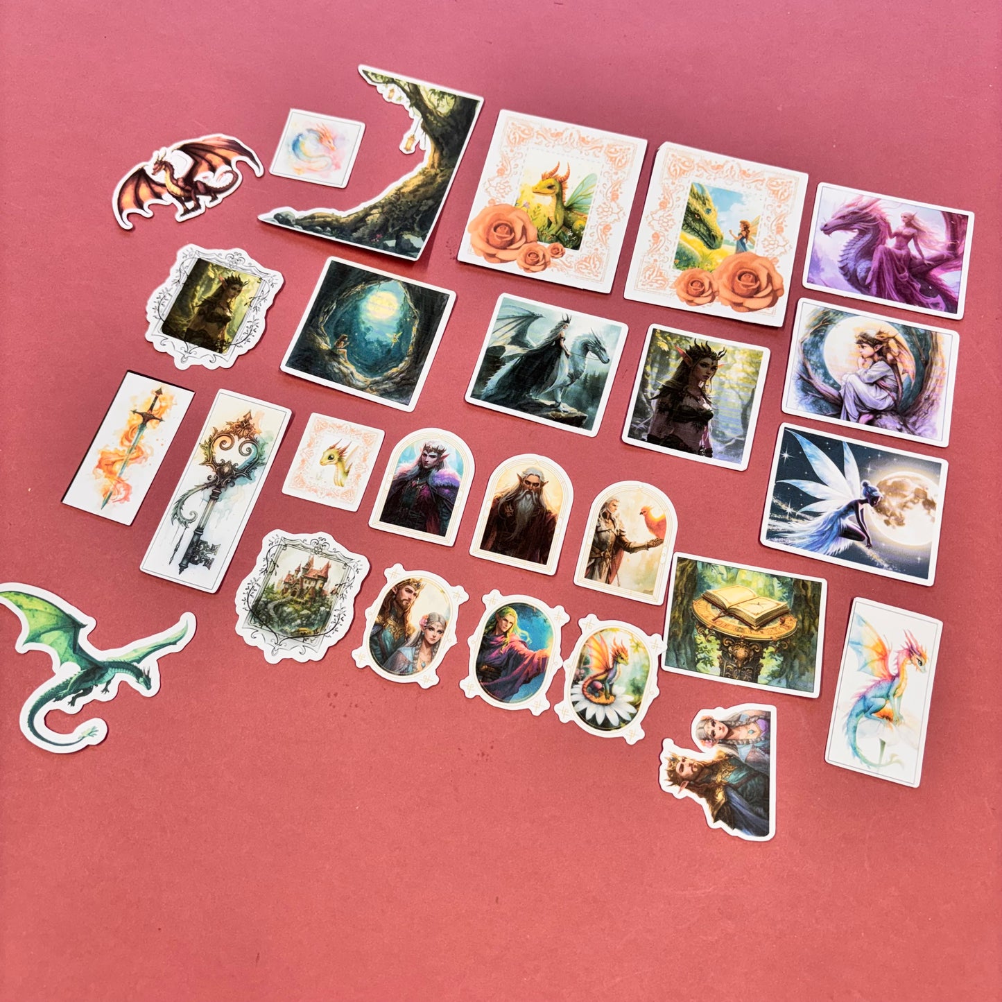 70pcs Fantasy collage Ephemera Pack