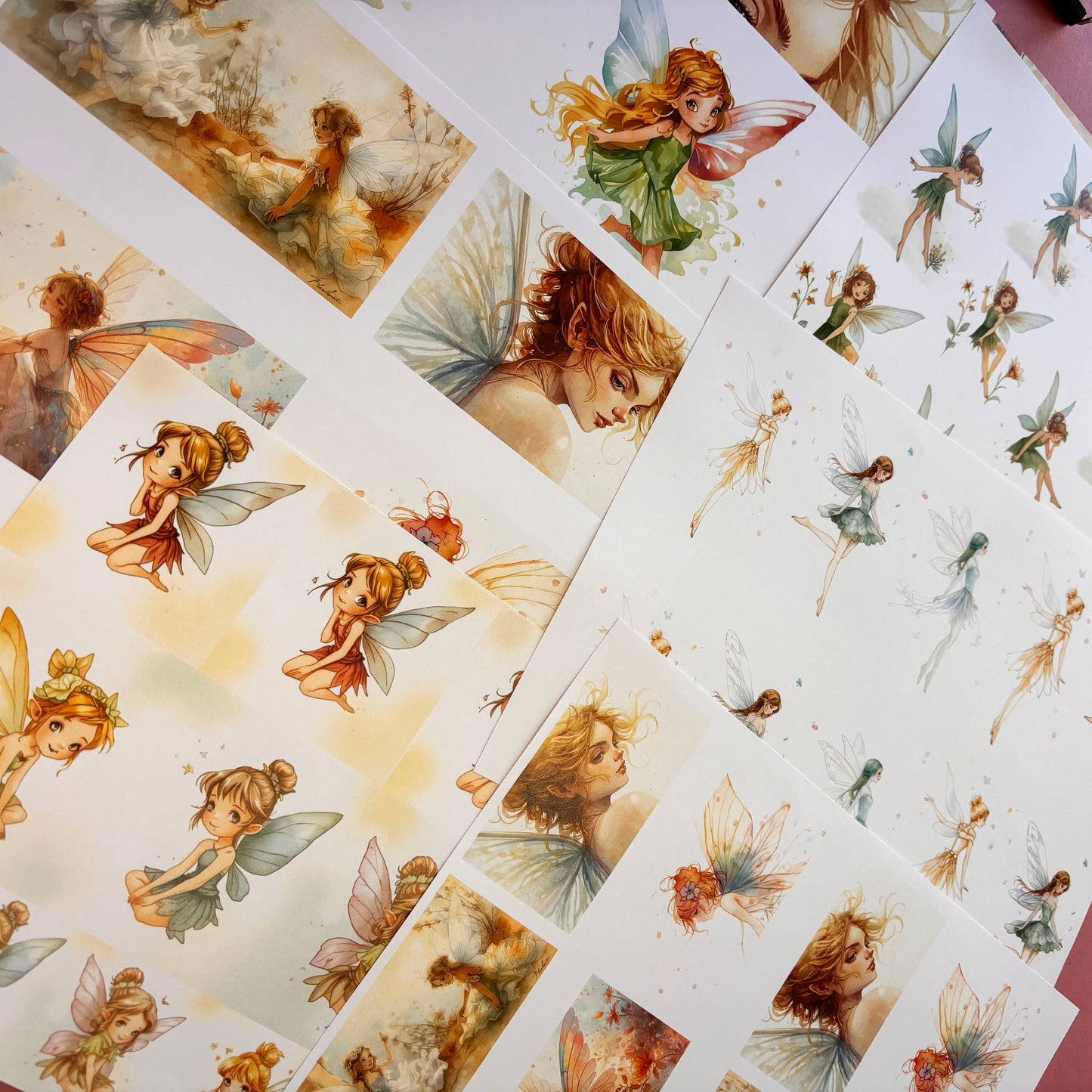 Paper Pad Enchanted Fairies 23 pcs Paper Collection