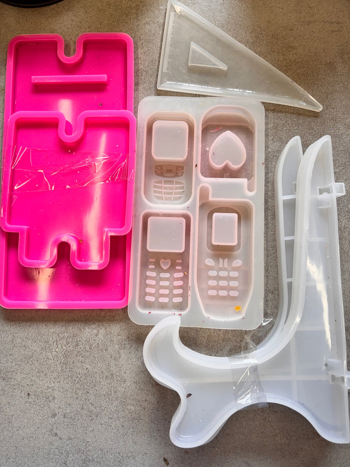 Collection of 4 Resin Molds lot 2