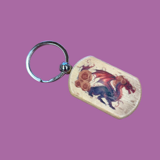 Shiny Creations Fantasy Collection Wooden Keyring