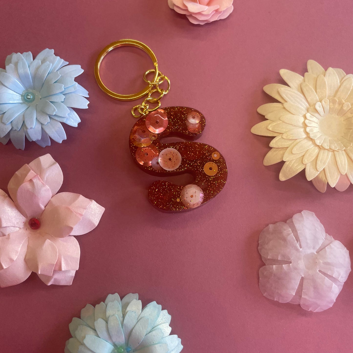 Letter Resin Keyrings