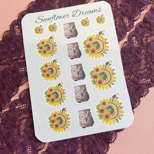 Sunflower Dreams Sticker Sheet