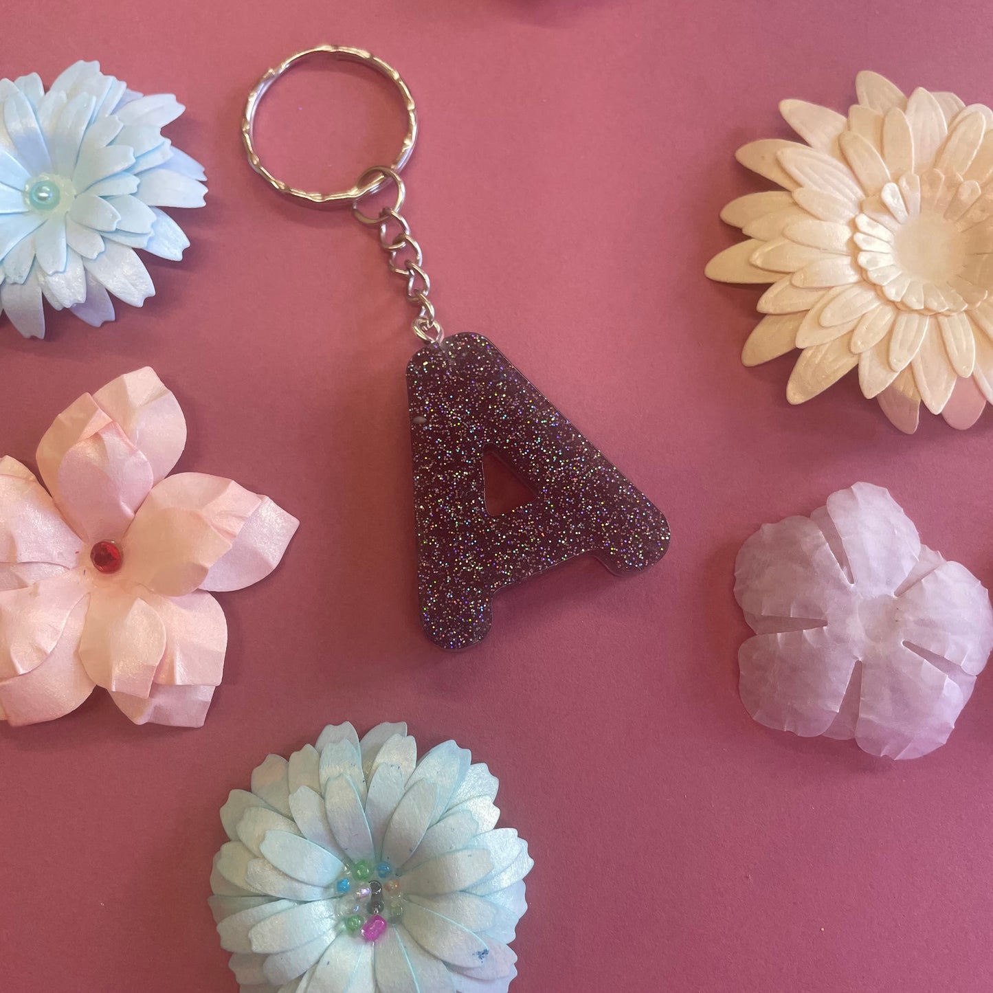 Letter Resin Keyrings