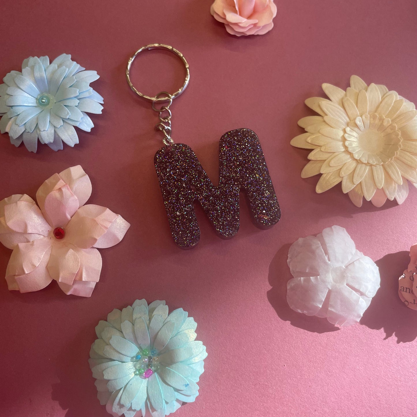 Letter Resin Keyrings