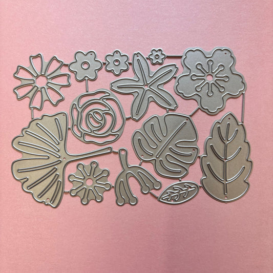 13pc Floral Die Set Woodland Treasures