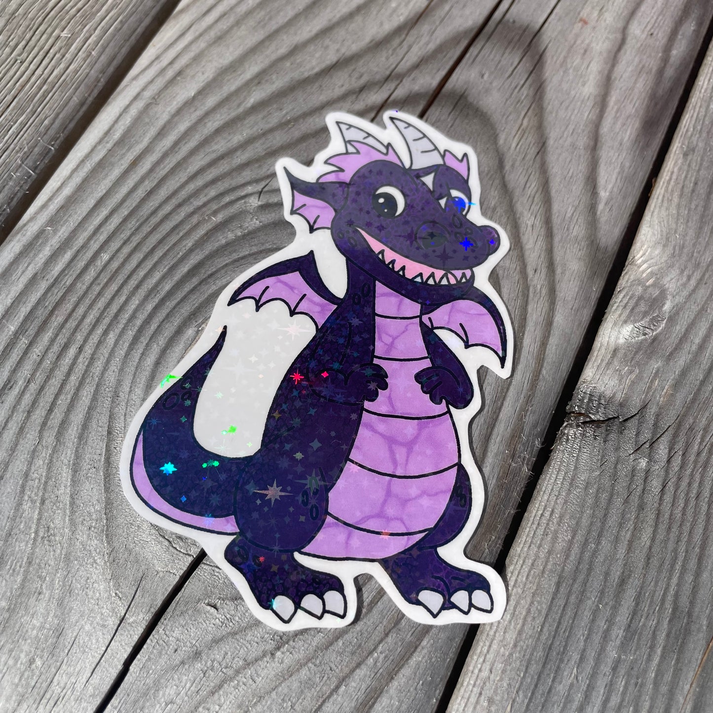 1 pc Large Rae The Dragon Clear Holographic Stickers