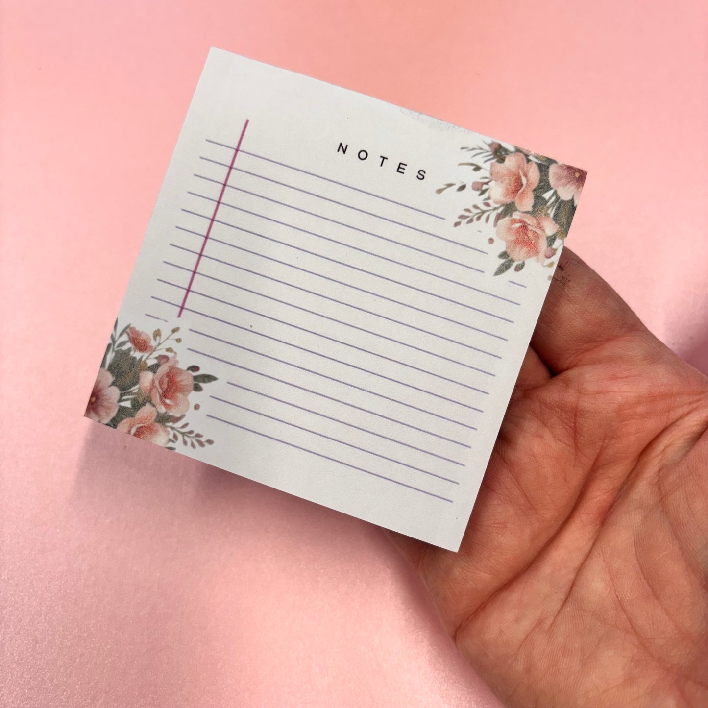 Mini Delicate Roses Note Pad