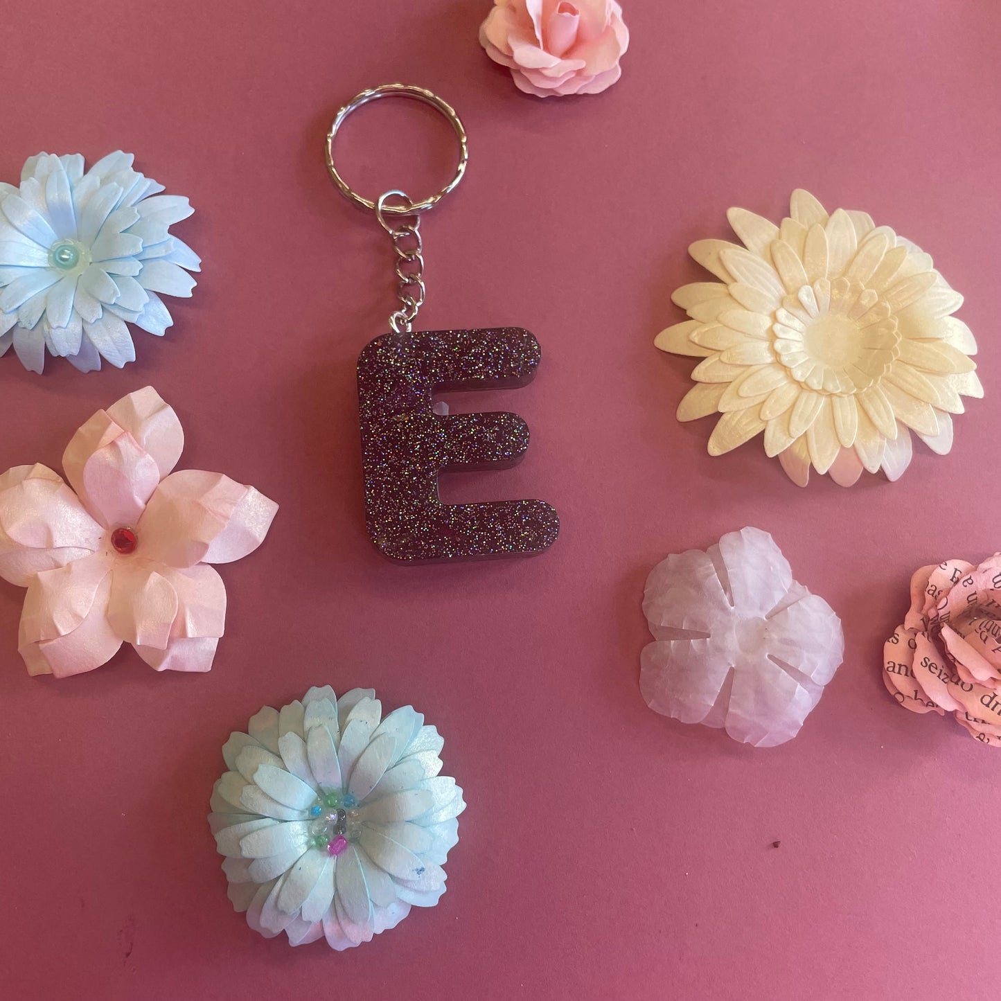 Letter Resin Keyrings