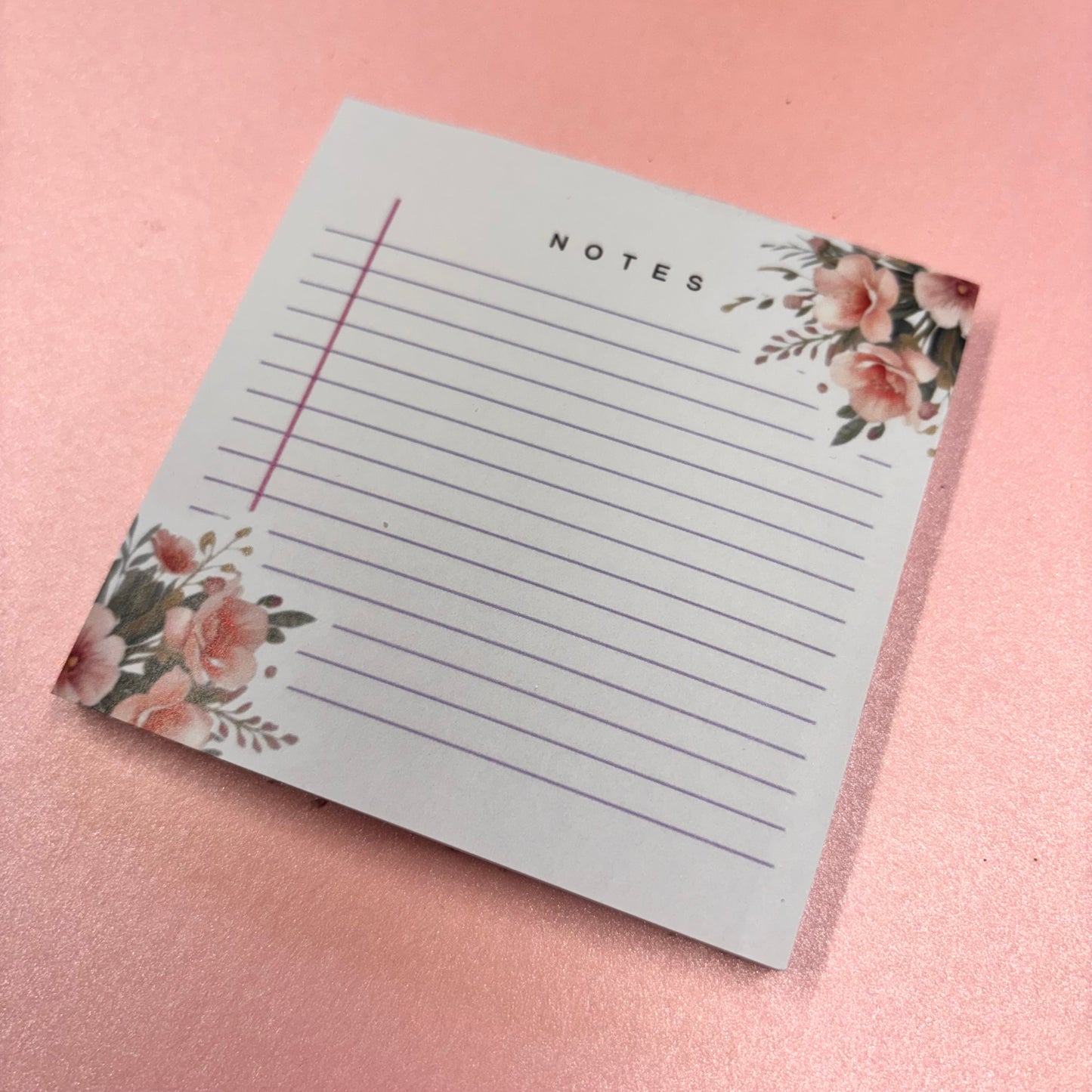 Mini Delicate Roses Note Pad