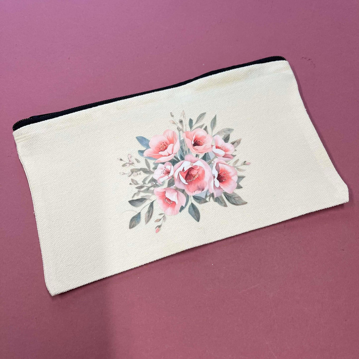 Delicate Roses Pencil case Design 1
