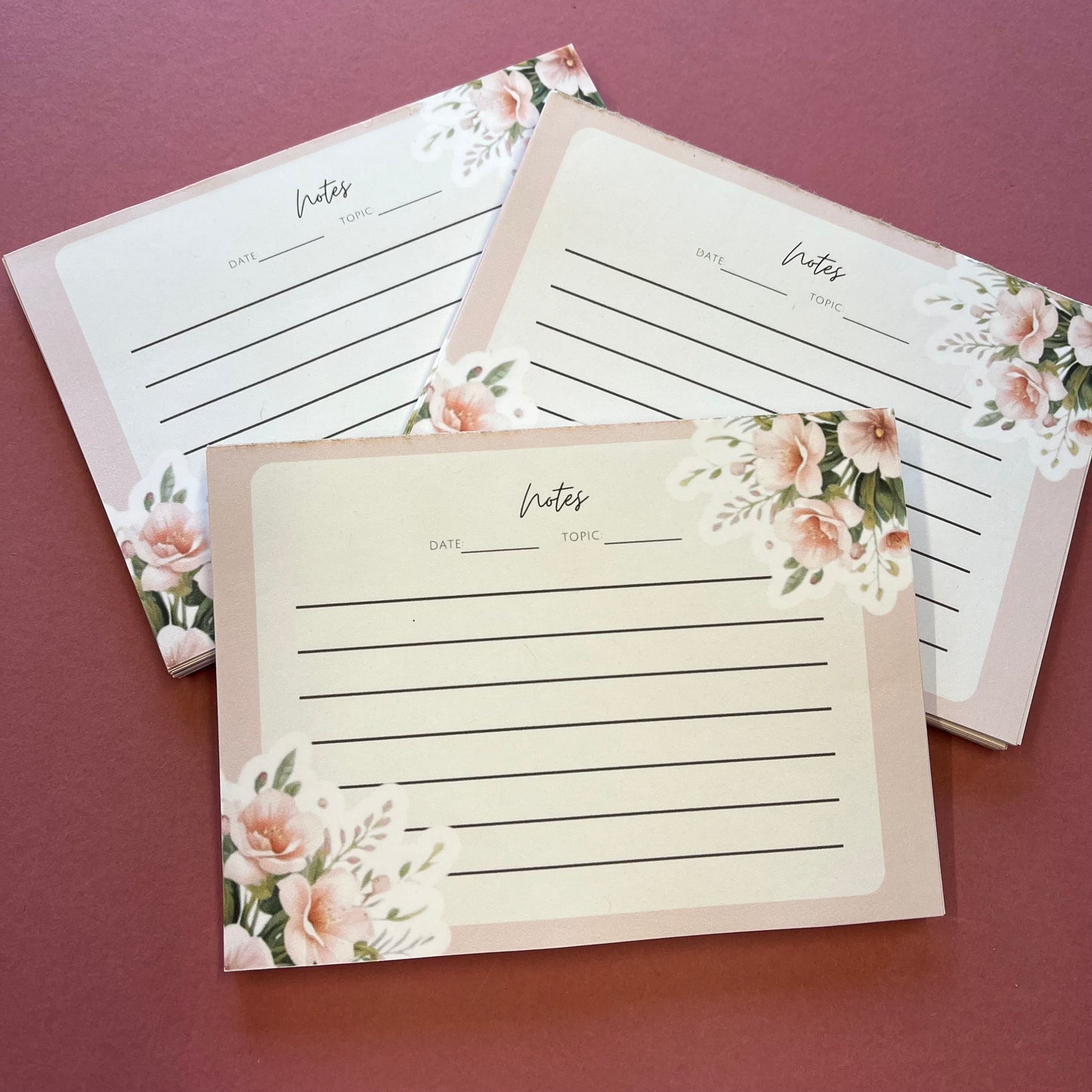 Delicate Roses Note Pad