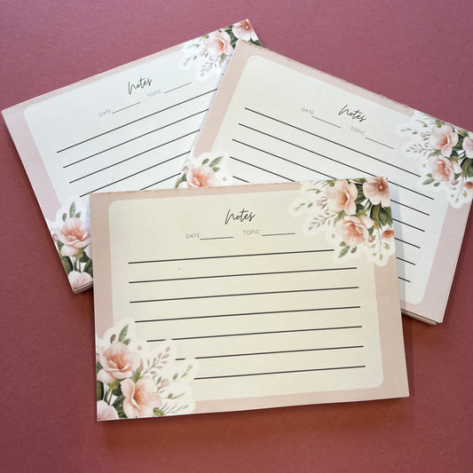 Delicate Roses Note Pad