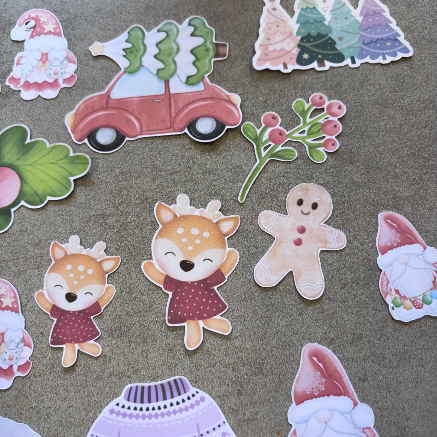 18 pcs Christmas Ephemera Pack