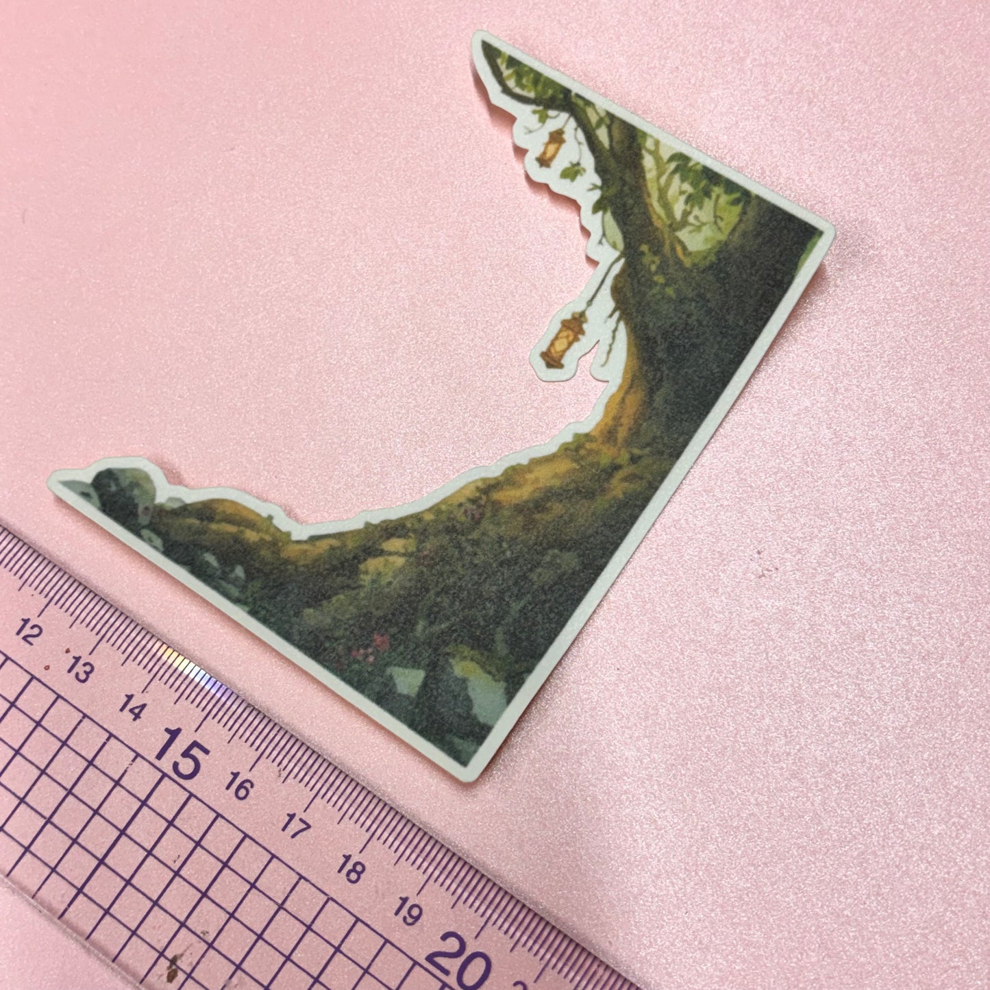 Fantasy Tree Matt Waterproof Die Cut Sticker