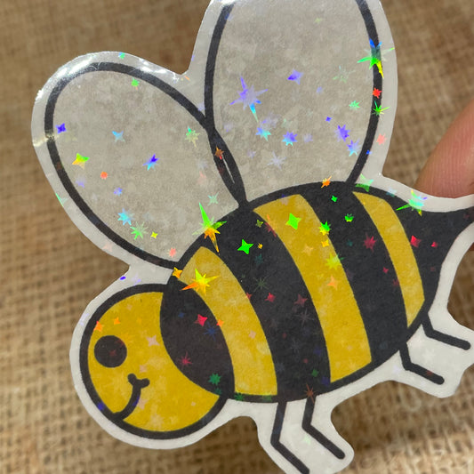 1 pc Large Bumblebee Holographic Stickers