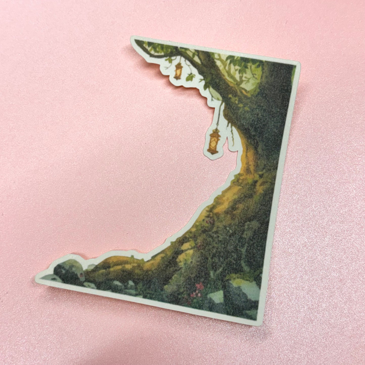 Fantasy Tree Matt Waterproof Die Cut Sticker