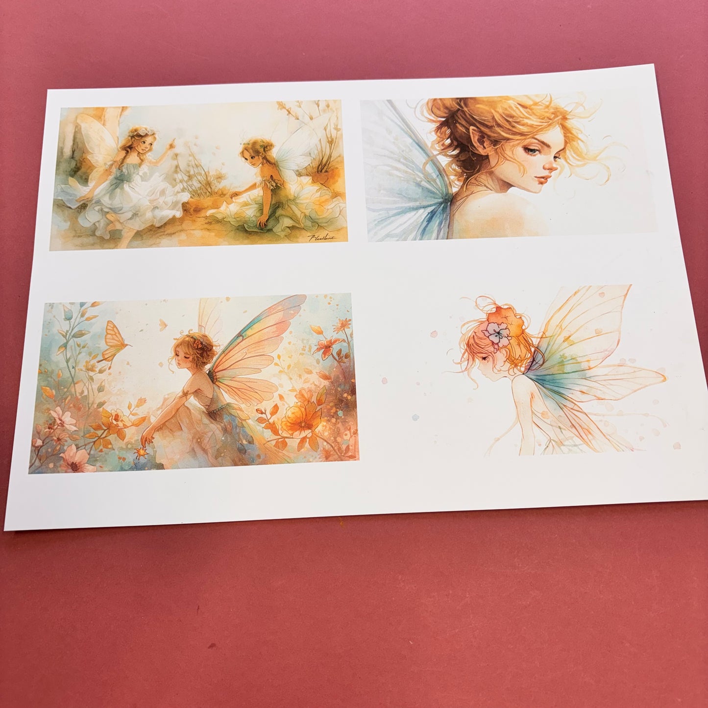 DIGITAL Enchanted Fairies 7pcs Cut Apart Paper Collection