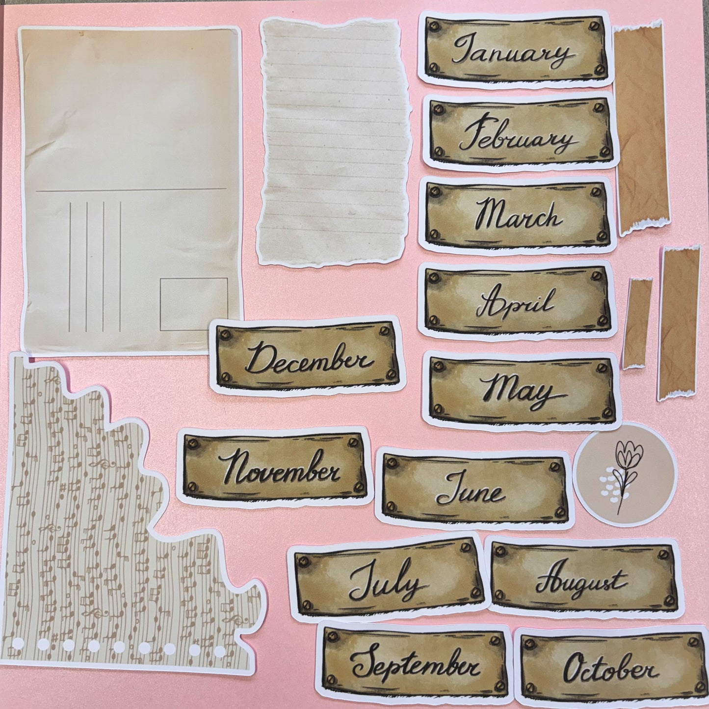 Victorian Steampunk 33pcs Journaling Ephemera by Shiny Creation