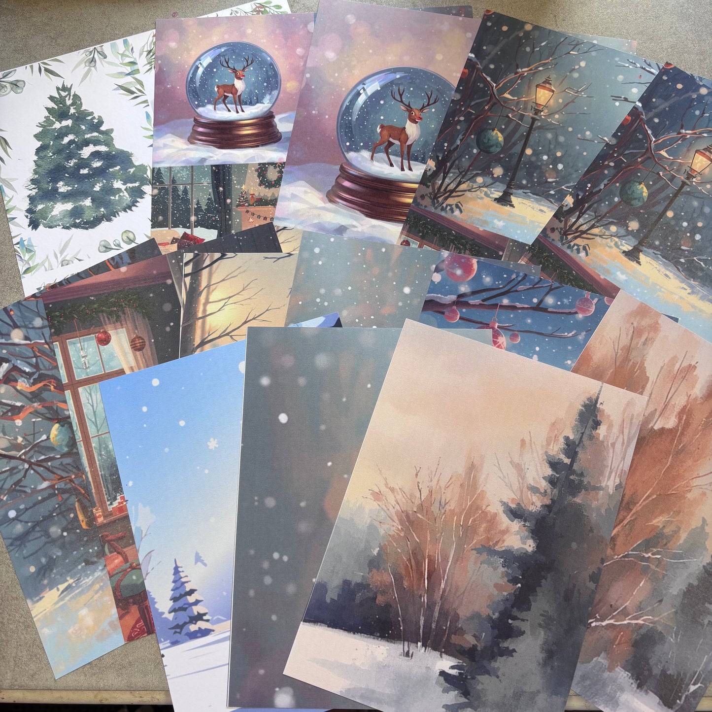 A Blue Christmas Paper Pad
