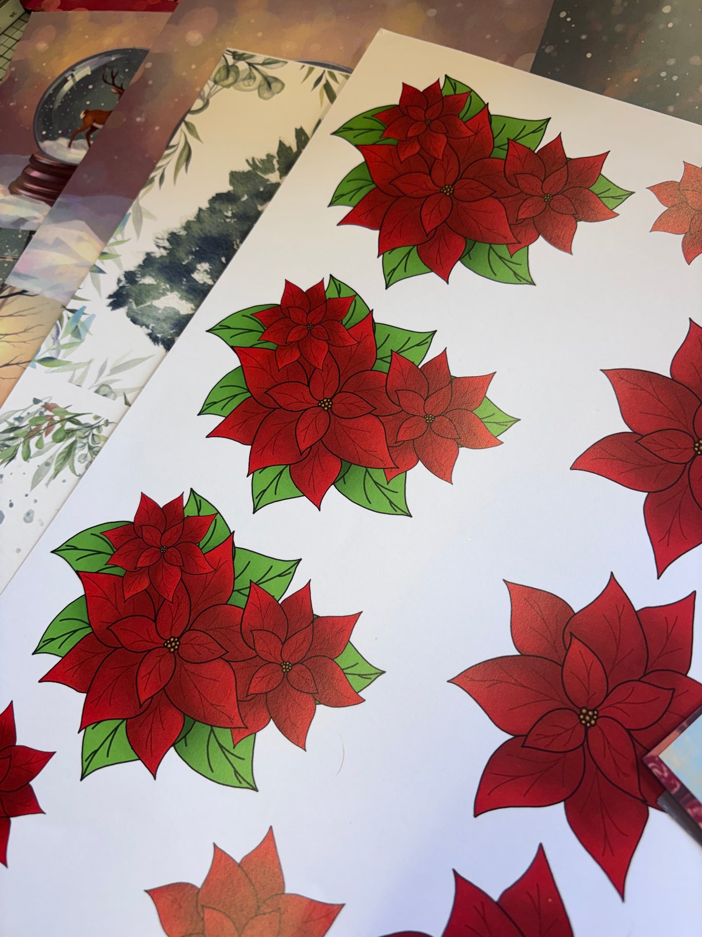 A Blue Christmas Card Making Kit