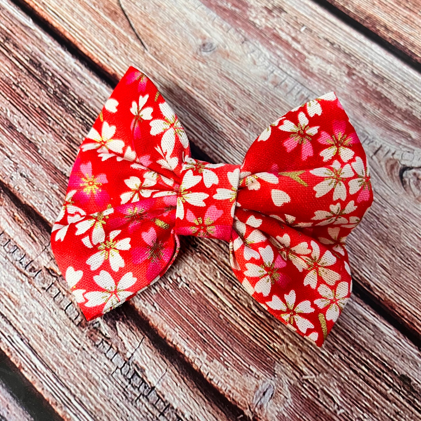 Dark Pink Bow Hair Clip