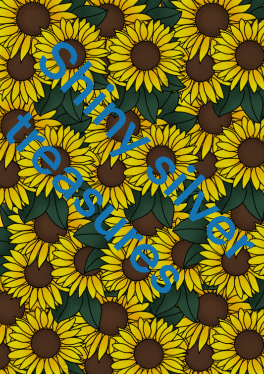 June Sunflowers DIGITAL Paper