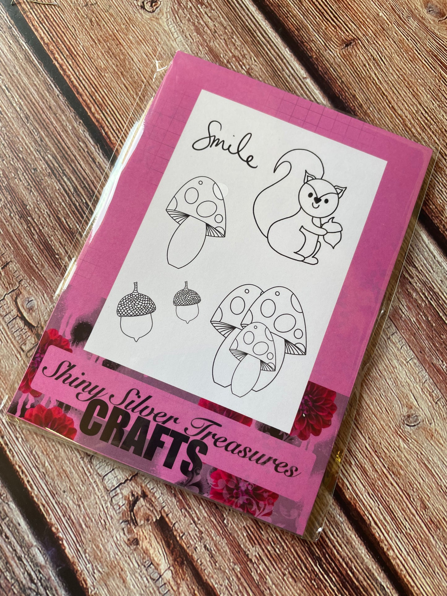 Katie Squirrel A6 silicone stamp set