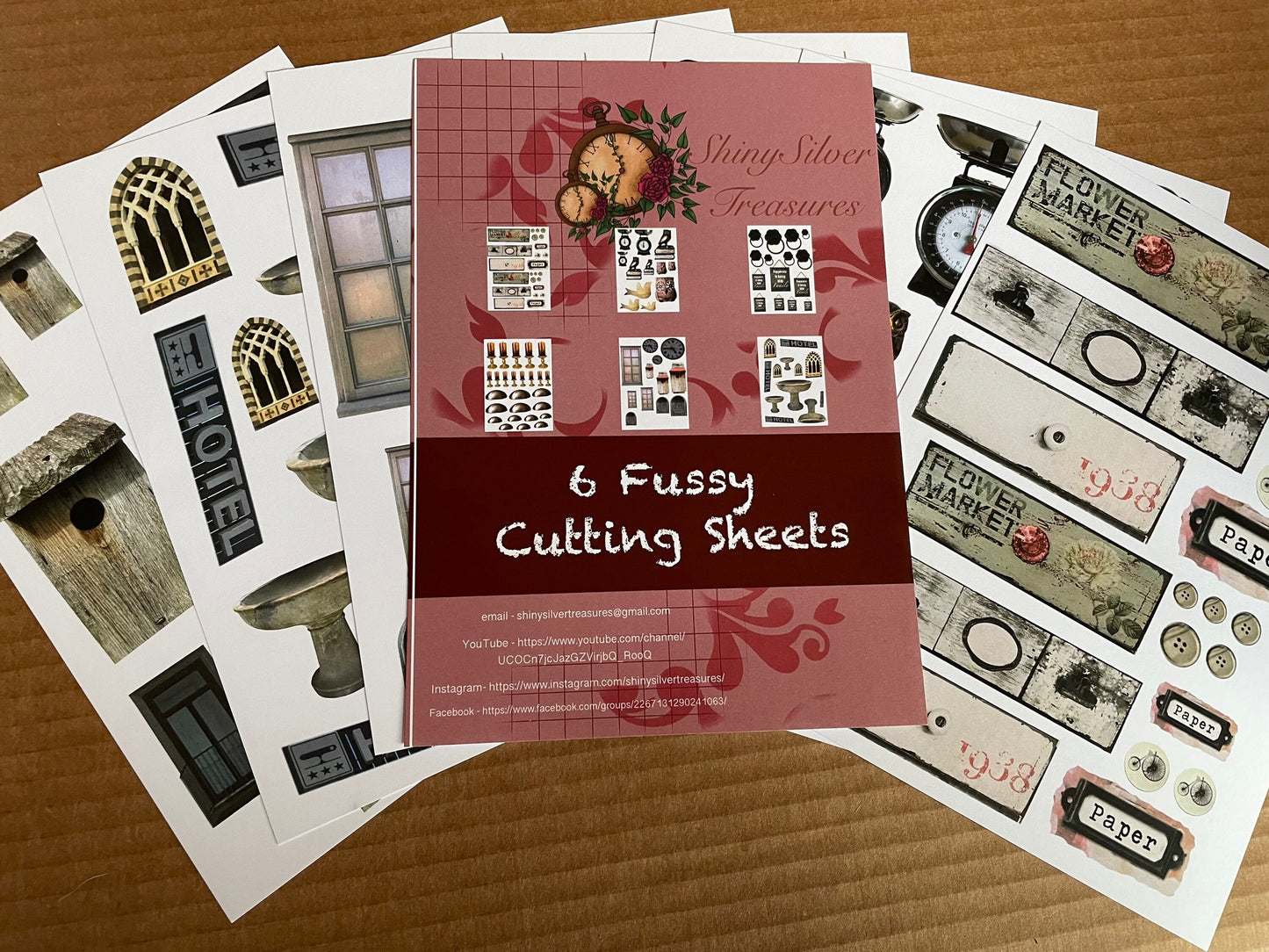 Vintage treasures full release 2 paper packs 2 fussy cutting packs ephemera words washi toppers