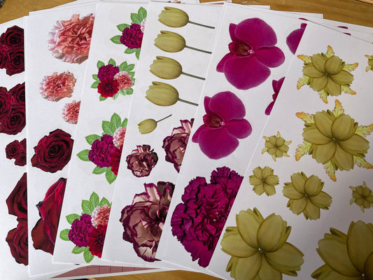 Floral treasures A4 collage paper pad 12 80gsm sheets