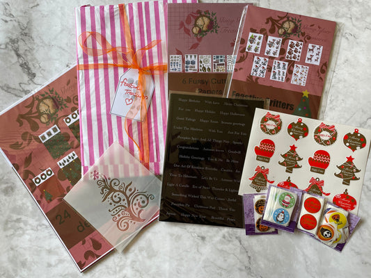 Feastive treasures full paper collection plus ephemera and stickers