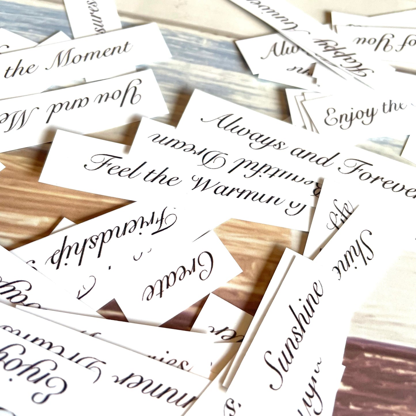 40pcs clear word stickers perfect for journaling and cards natures treasures