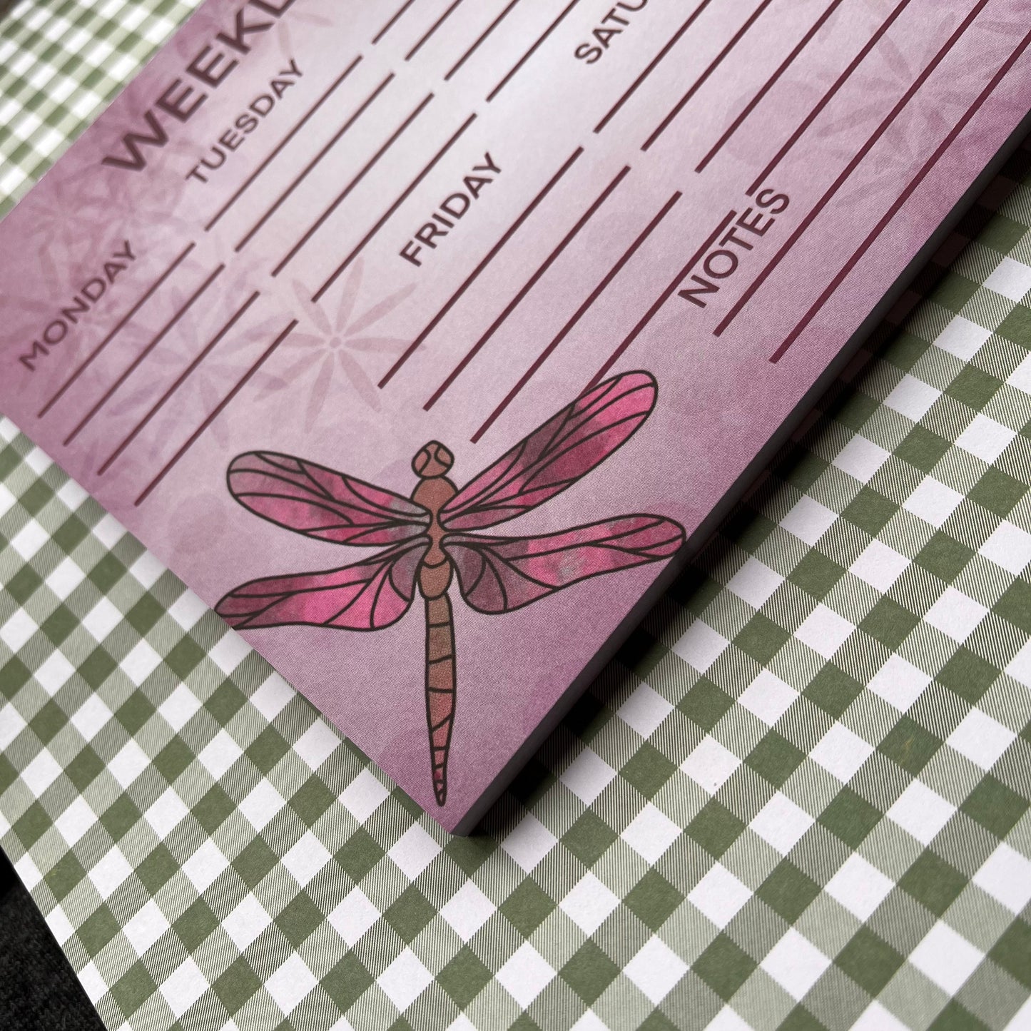 A5 Weekly Planner and A6 To do list notebooks 50 pages each pink dragonfly design super cute perfect for everyday use