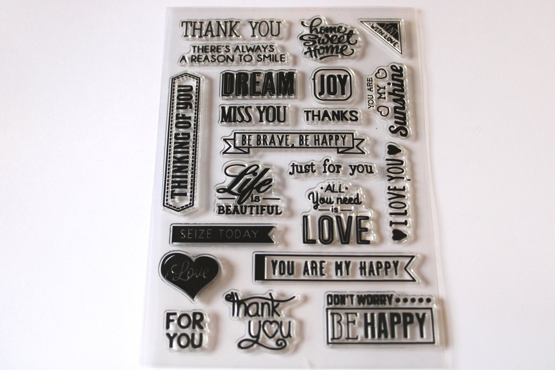 All Occasion Sentiment silicone Stamp Set