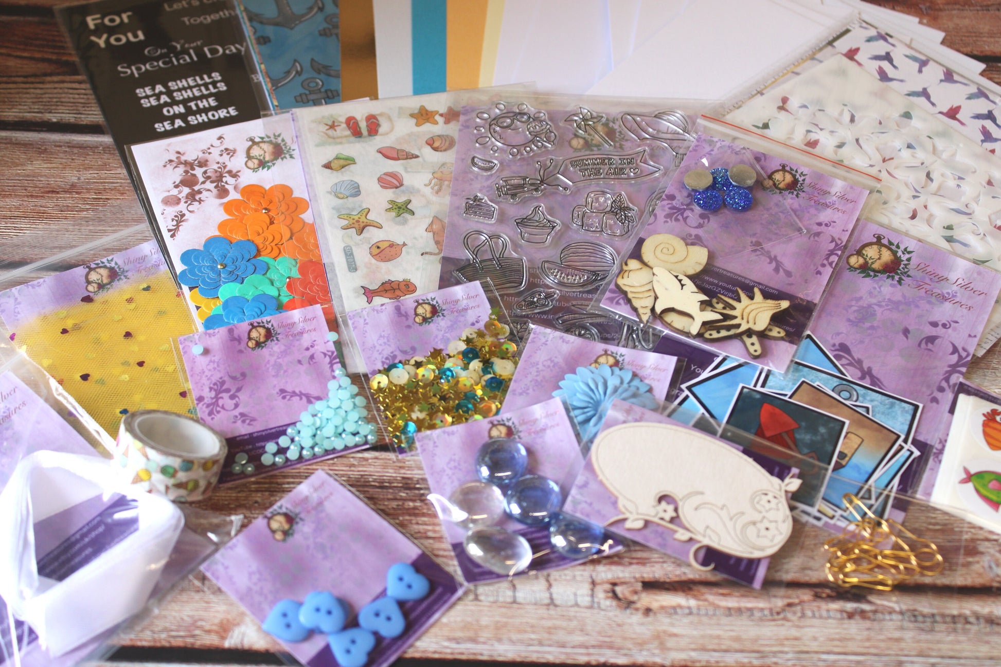 Seaside treasures card making kit