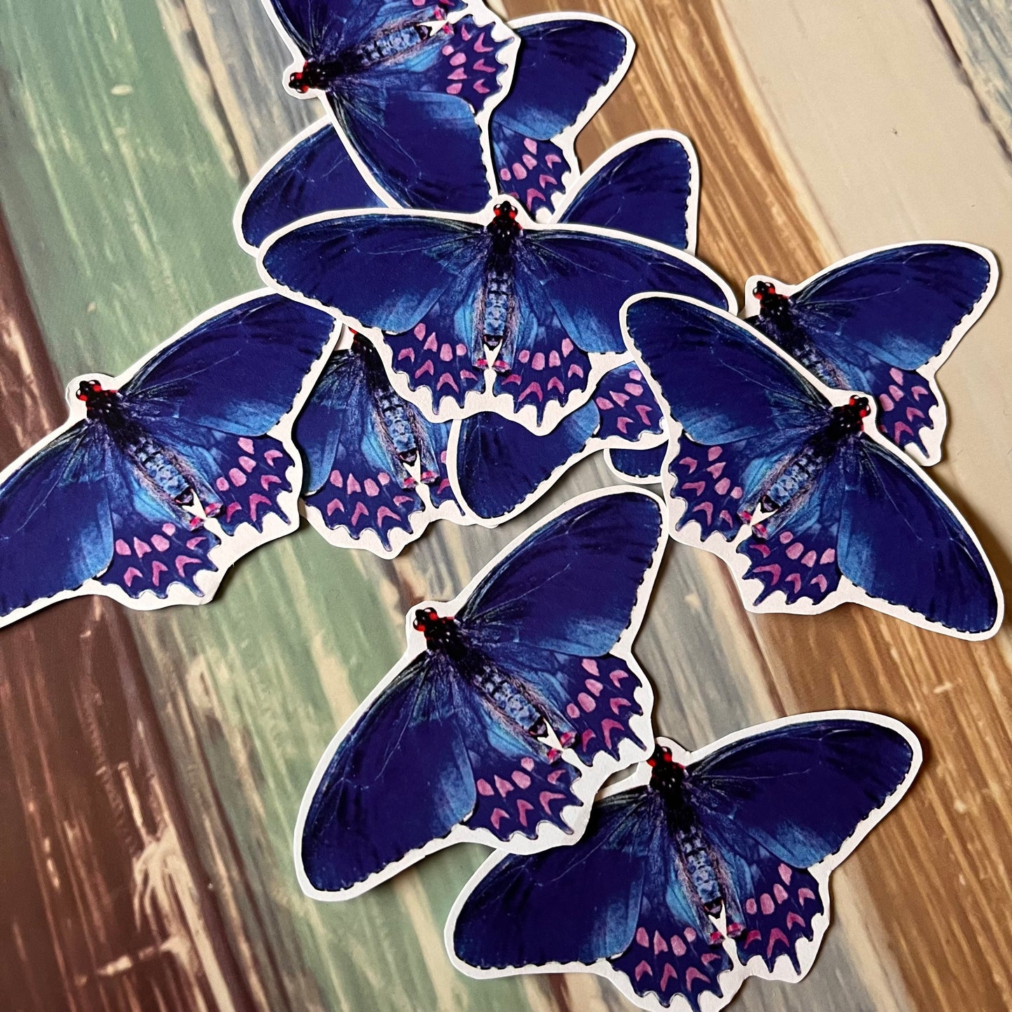 10 pcs Blue Butterfly ephemera pack